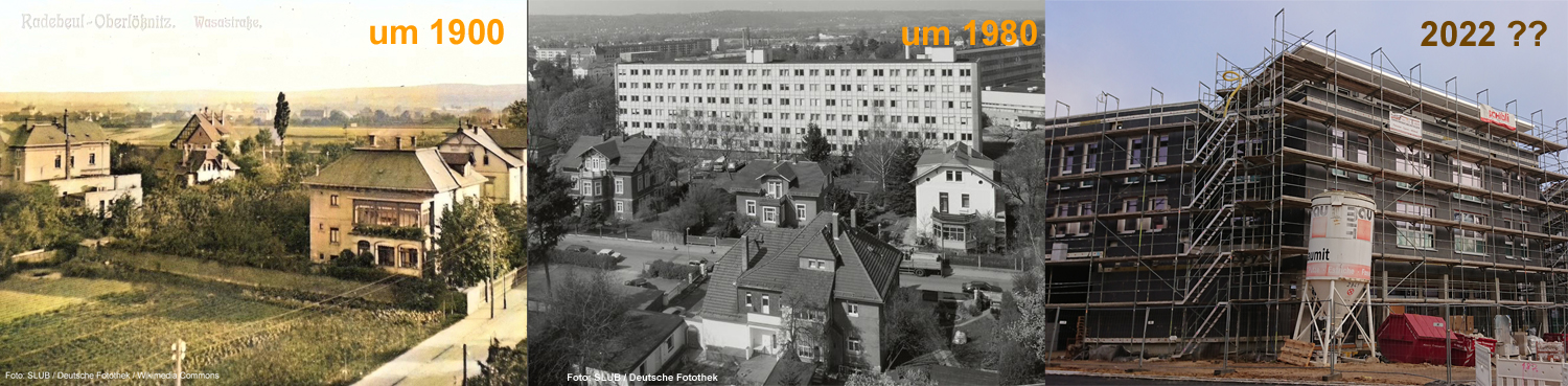 Quelle: SLUB Dresden Historischer Blick Wasastraße 1900-22